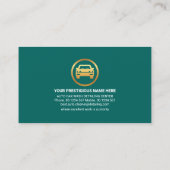 銅ストライプのウォータードロップオートカー 名刺 (裏面)