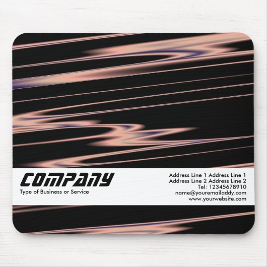 銅ストランド抽象芸術、ビジネス マウスパッド (正面)