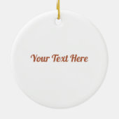 銅スノーフレーク・オン・セラミックオーナメント セラミックオーナメント (裏面)