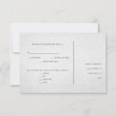 銅タイポグラフィハンドレターウェディングRSVP 招待状 (裏面)