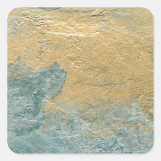 銅ターコイズフェイク仕上げ スクエアシール (正面)