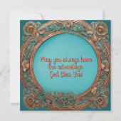 銅ターコイズフローラ枠 シーズンカード (正面)