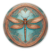 銅ターコイズ額縁トンボ セラミックノブ (正面)