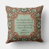 銅ターコイズFillagyフレームのカスタマイズ クッション (裏面)