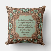 銅ターコイズFillagyフレームのカスタマイズ クッション (正面)