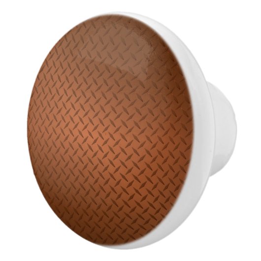 銅ダイヤモンド板パターンの外観 セラミックノブ (右)