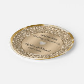 銅ダイヤ結婚モンド記念日 ペーパープレート (アングル)