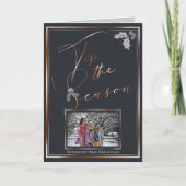 銅ダスティブルーあなたの写真のシーズン カード (正面)