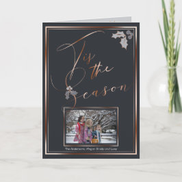 銅ダスティブルーあなたの写真のシーズン カード