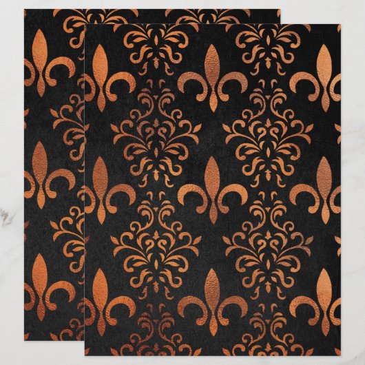 銅ダマススクレープブック紙 (正面/裏面)