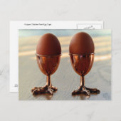 銅チキン足卵カップ ポストカード (正面/裏面)