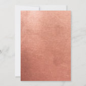 銅テラコッタ&セージ緑ミニマル結婚リスト 招待状 (裏面)