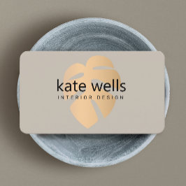 銅トロピカルリーフインテリアデコレータ 名刺