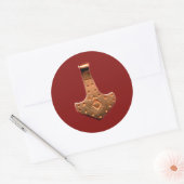 銅トール金槌レッド大きな丸いシール ラウンドシール (封筒)