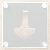 銅トール・ハンマー・ブラック・ガラス・コースター ガラスコースター (裏面)