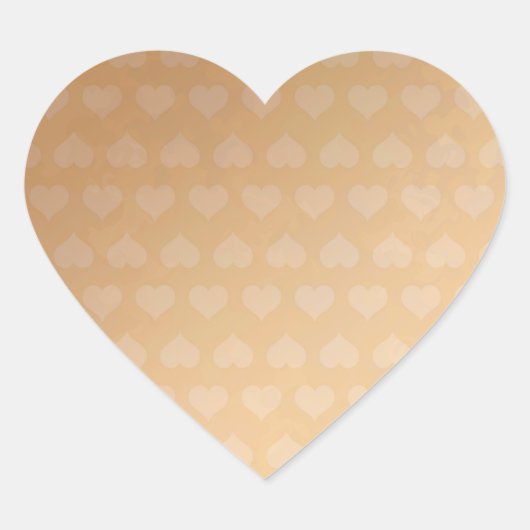 銅ハート遮断器3dクール色フローラ波 ハートシール (正面)