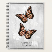 銅バタフライフローラプランナー プランナー手帳 (正面)