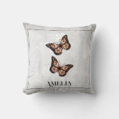 銅バタフライフローラ装飾用クッション クッション (正面)