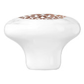 銅バラエレガント金ゴールド白大理石パイナップル セラミックノブ (側面)