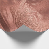 銅バラエレガント金ゴールド ラッピングペーパー (角)