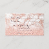 銅バラ金ゴールドエレガントグリッター化粧家 紹介カード (裏面)