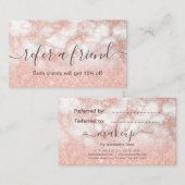 銅バラ金ゴールドエレガントグリッター化粧家 紹介カード (正面/裏面)