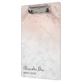 銅バラ金ゴールドグリッター大理石メイクアップアーティスト クリップボード (左)