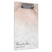 銅バラ金ゴールドグリッター大理石メイクアップアーティスト クリップボード (右)