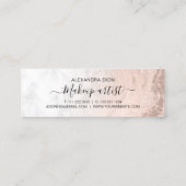 銅バラ金ゴールドグリッター大理石メークアーティスト スキニー名刺 (裏面)