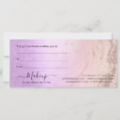 銅バラ金ゴールドグリッター&パープルメイクアップアーティスト (裏面)