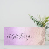 銅バラ金ゴールドグリッター&パープルメイクアップアーティスト (スタンド正面)