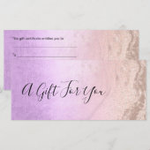 銅バラ金ゴールドグリッター&パープルメイクアップアーティスト (正面/裏面)