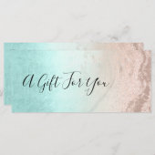 銅バラ金ゴールドグリッター&ミントメイクアップアーティスト (正面/裏面)