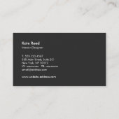 銅バラ金ゴールドストライプスクエアモノグラム 名刺 (裏面)