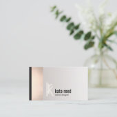 銅バラ金ゴールドストライプスクエアモノグラム 名刺 (スタンド正面)