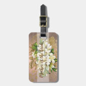 銅バラ金ゴールドフローラの母の花嫁 ラゲッジタグ (正面縦)