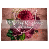 銅バラ金ゴールドフローラ母、新郎 ラージペーパーバッグ (正面)