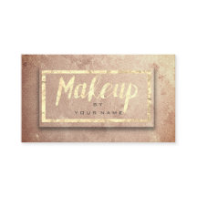 銅バラ金ゴールド赤面美しいメイクアップアーティストグラム