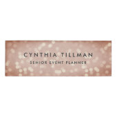 銅バラ金ゴールド《写真》ぼけ味 名札 (正面)