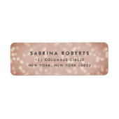 銅バラ《写真》ぼけ味差出人住所 ラベル (正面)