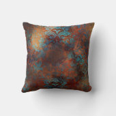 銅パティナラステッドダマスク クッション (裏面)