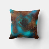 銅パティナラステッドダマスク クッション (裏面)