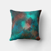 銅パティナラステッドダマスク クッション (裏面)