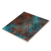 銅パティナラステッドダマスク タイル (側面)