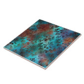 銅パティナラステッドダマスク タイル (側面)