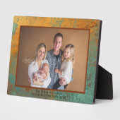 銅パティナ名パーソナライズされた写真プラーク フォトプラーク (側面)