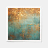 銅パティーナ素朴メタル スタンダードカクテルナプキン (正面)