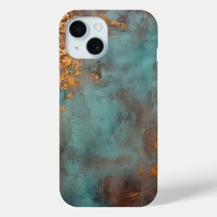 銅パティーナ素朴メタル iPhone 15ケース