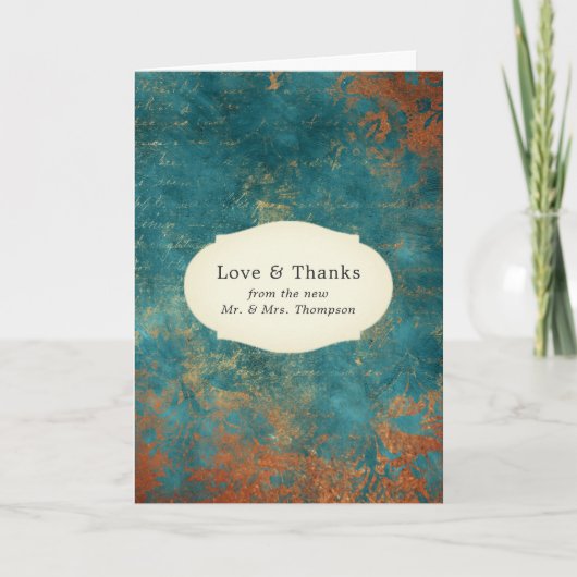 銅パテグランジィナとターコイズサンキューカード サンキューカード (正面)