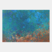 銅パテグランジィナとターコイズ ラッピングペーパーシート (正面2)